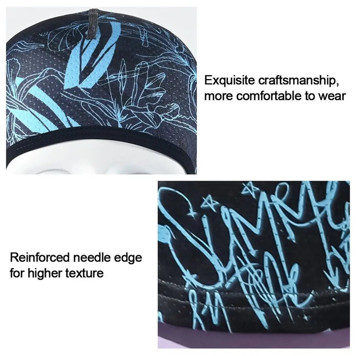 Summer Cool Balaclava Ice Silk Cycling Full Face Cap Sun Anti-UV Protection Sports Face Cover Headwear Bike Motorcycle Men's Hat