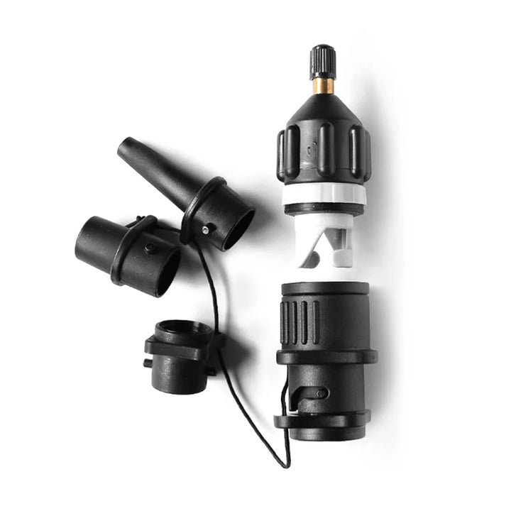 Air Valve Adaptor Kit For SUP Board Inflatable Pump Adapter Paddle Boat Kayak Air Valve Pump Connector Combo Kit Black / Orange