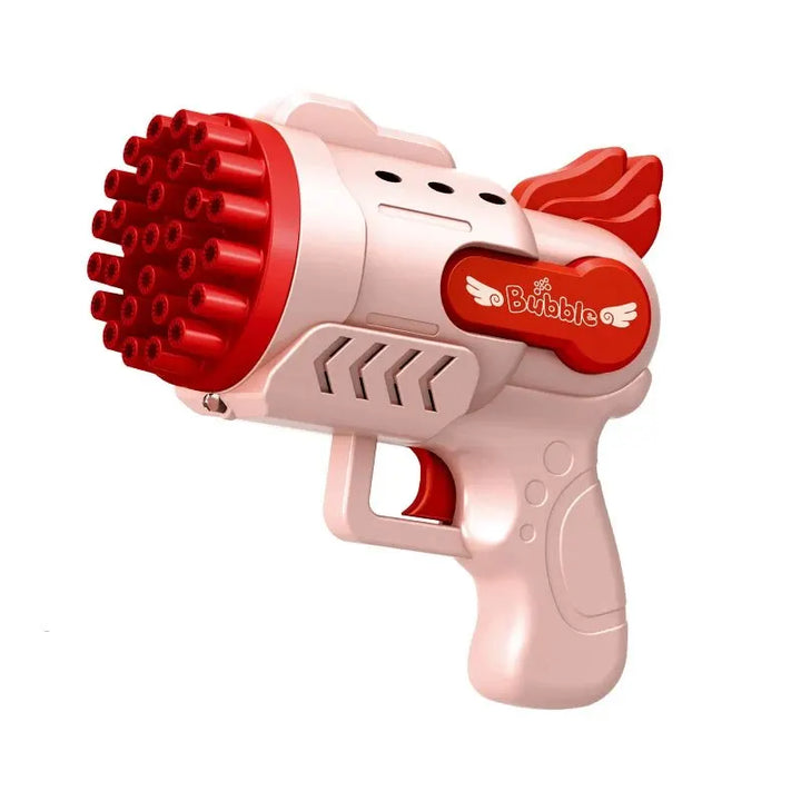 Light-Up Bubble Gun - 29-Hole Gatling Blaster for Boys & Girls 6-14 Years Old (Battery & Bubble Liquid Not Included)
