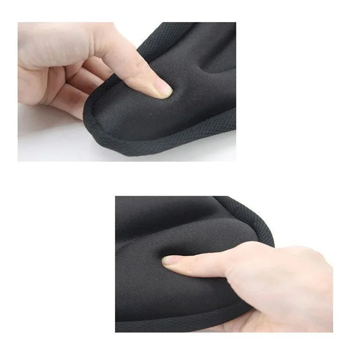 Bicycle Saddle 3D Bike Seat Cover Padded Wide Gel Soft Pad Exercise Bike Seat Cushion Wide Foam Mountain Bicycle Seat Cushion