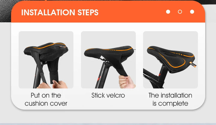 WEST BIKING Bicycle Saddle Cover Silicone Shockproof Bike Cushion Cover Breathable Rebound Bike Seat Cover Cycling Accessories