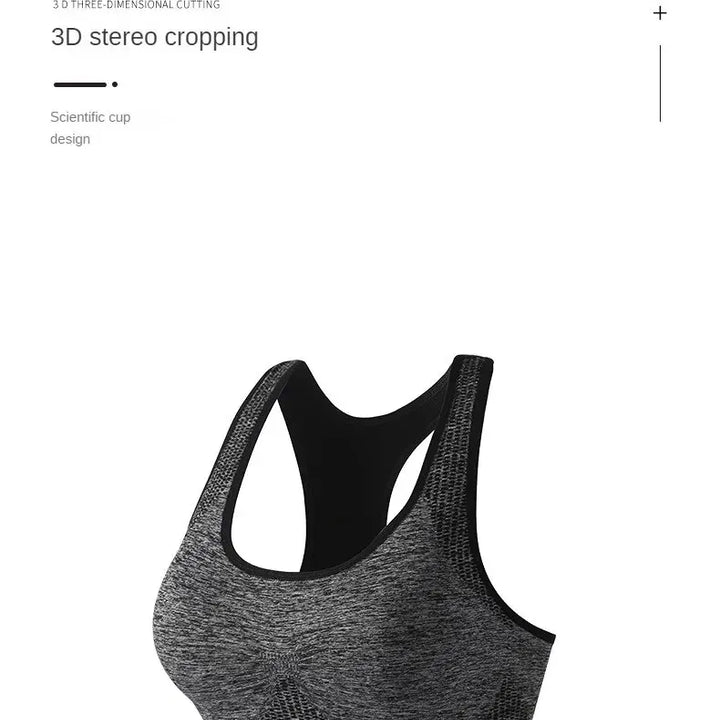 Women's Workout Sports Bras Fitness Backless Padded Ivy Low Impact Bra Yoga Crop Tank Top
