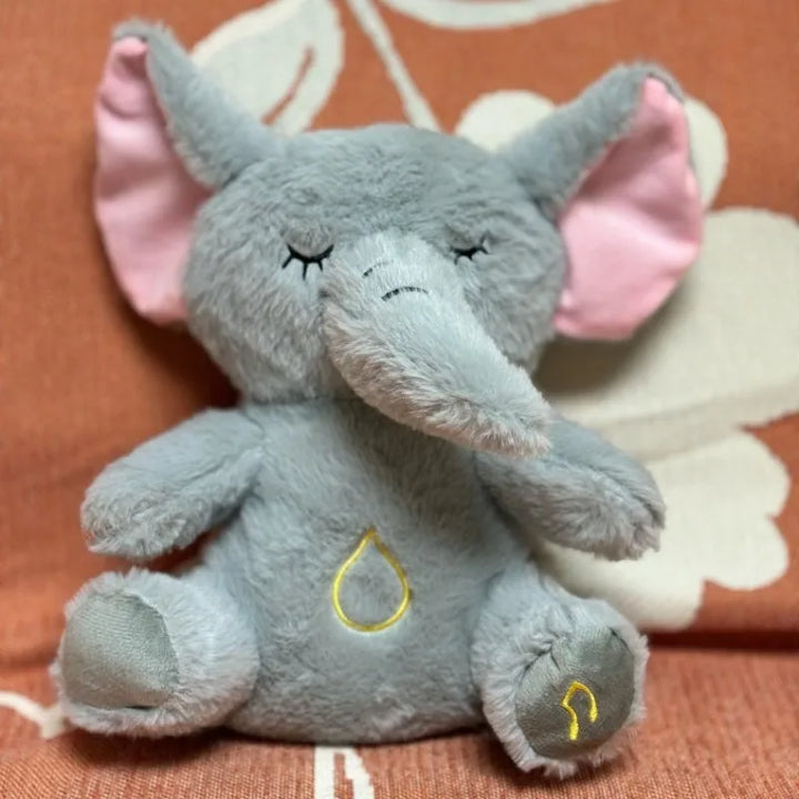 Stock soothing new breath light sound cute leering cat music early education doll stuffed animals
