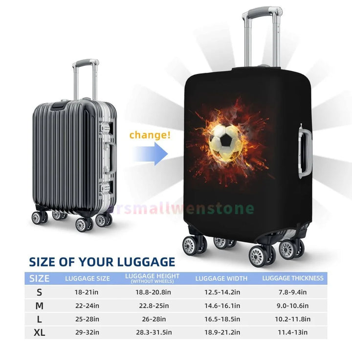 Football Luggage Cover Suitcase Protector Thicken Elasticity Dust Covered Anti-scratch Protective Case 18-32 Inch