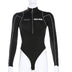 Women's Tight Bottoming Sexy Body T-Shirt Long Sleeve Bodysuit Women Personality High-Neck Reflective Zipper One-Piece Tops