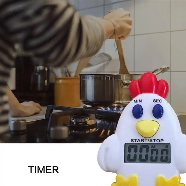 Chick Electronic Timer Chicken Egg Basket Kitchen Countdown Cooking Timers Baking Reminder Student Tech gadgets