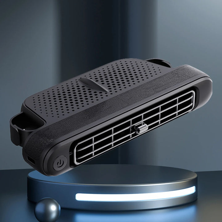 Portable Car Seat Fan for Front Rear Seat Passenge USB Powered Car Headrest Cooling Air Fan 3 Speeds Strap Car Interior Fan