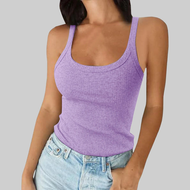 Green Camis O Neck Summer Knit Vest Sleeveless Women Sexy Basic T Shirt White Off Shoulder Ribbed Black Tank Tops Casual Y2K
