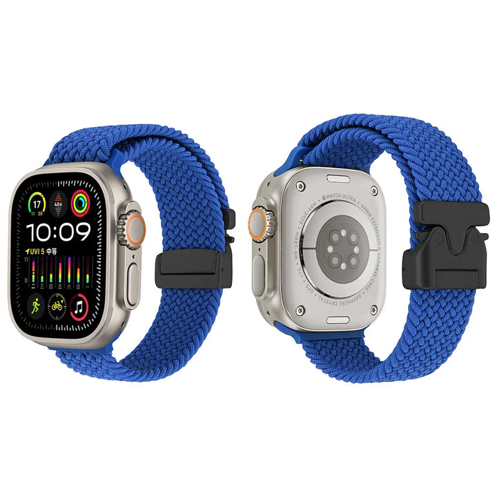 Nylon Canvas Watch Strap for Apple iWatch Series 10 42mm 46mm Ultra 1/2 49mm  S9 8 7 41mm 45mm  S4-6 40mm 44mm Parachute Buckle