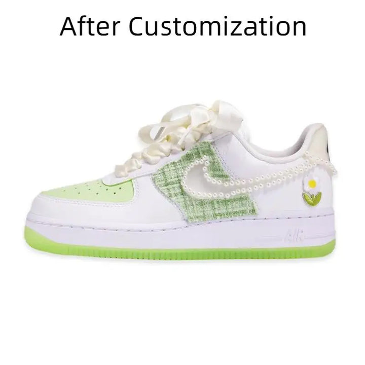 【Customize】Nike Air Force 1 Skateboarding Shoes Women's Sneakers shoes CT3228-100