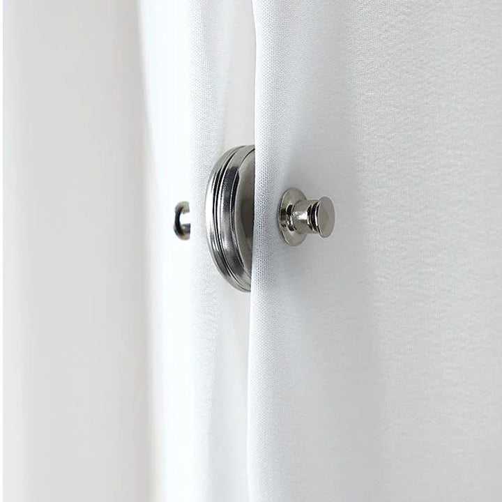 4/8Pairs Curtain Magnetic Button Detachable Curtain Fix Fastener Clip Prevent Light Adjustment Window Screen Close Magnet Buckle