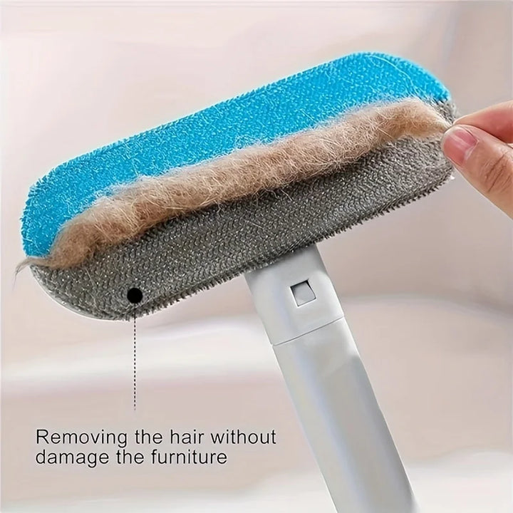 4-in-1 Pet Hair Remover Brush for Dogs&Cats,Multi-Functional Plastic,Handheld Fur Cleaner for Furniture,Carpets,and Window