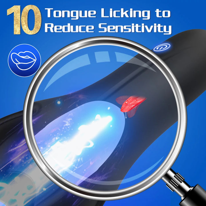 Glans Stimulate Trainer Vibrator Men Penis Delay Exerciser Stimulate Masturbation Massager Vibrating Endurance Trainning Sex Toy