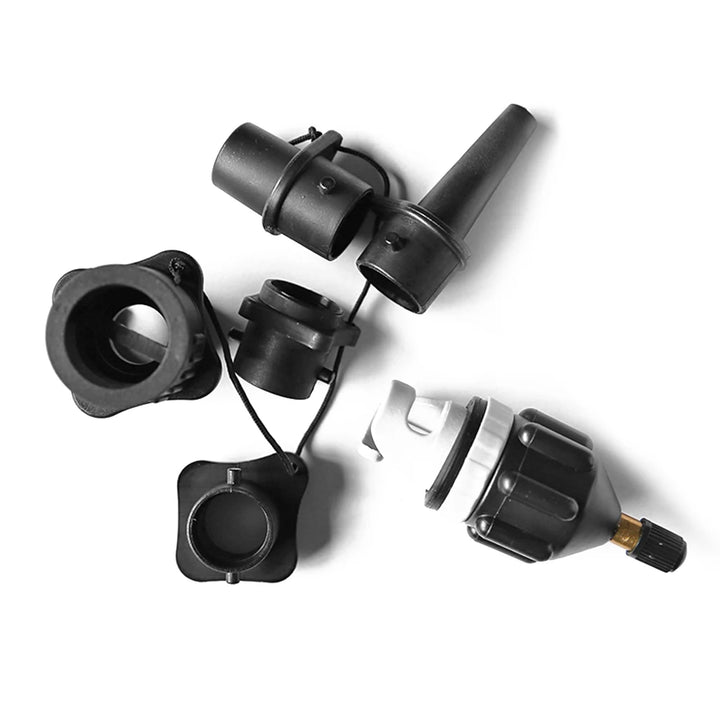 Air Valve Adaptor Kit For SUP Board Inflatable Pump Adapter Paddle Boat Kayak Air Valve Pump Connector Combo Kit Black / Orange