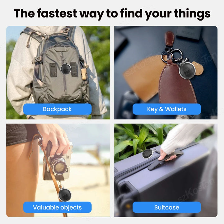 Mini Global GPS Tracker Smart Tag Compatible with iOS Find My App Key Finder Car Pet Anti-lost Alarm Locator iTag for iPhone