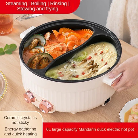 Electric hot pot Household small electric hot pot nonstick electric pot electric hot pot household nonstick pan Electric Cooker