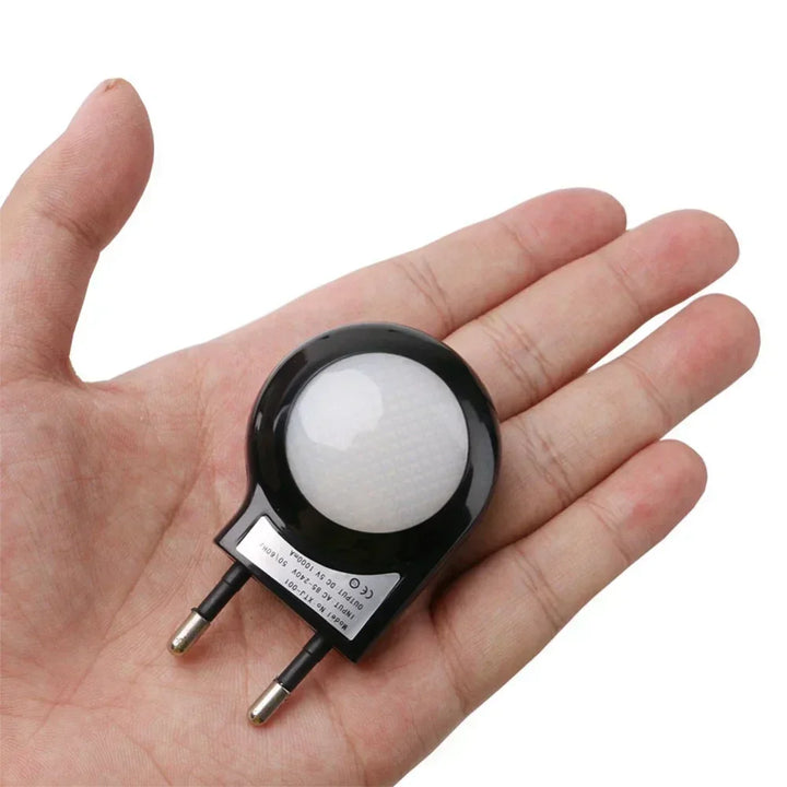 Led Light Switch Socket Snail Night Light Sensor Control Light Mini Auto Night Lamp Wall Lamp for Baby Kids Bedroom EU Plug