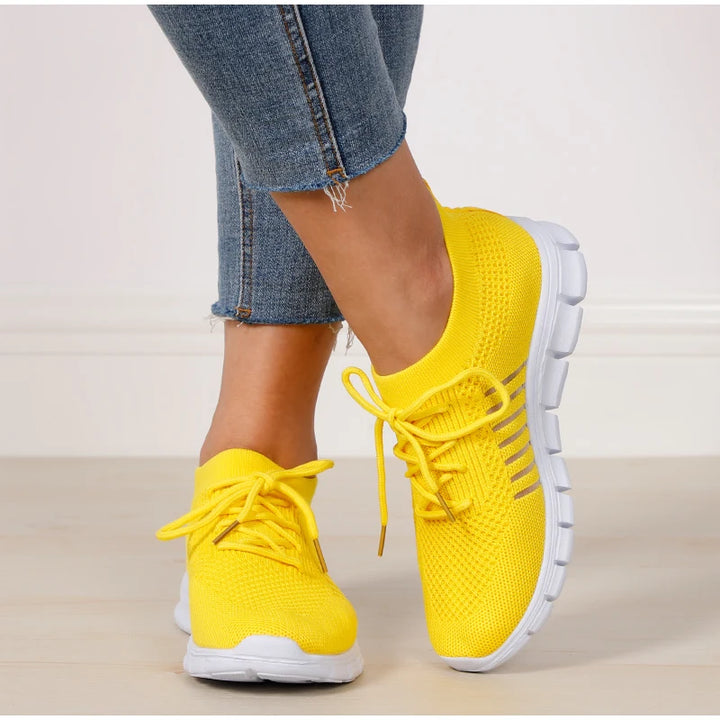 New Summer Sneakers Women Slip on Mesh Light Breathable Running Shoes Woman Walking Platform Comfortable Female Casual Shoes
