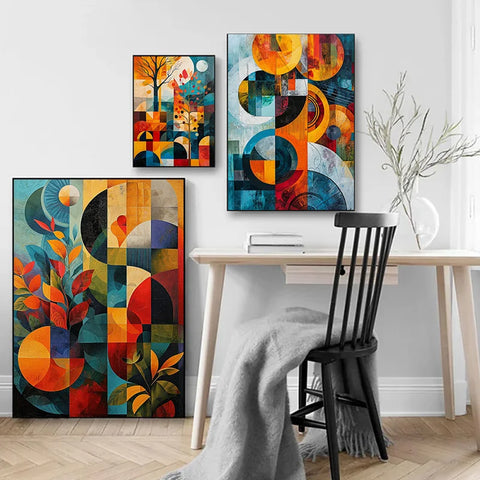 1pcs Decoration Pictures Room Wall Decor Abstract Art Full of Colors Flowers Posters for Wall Decororation Canvas Printing Home