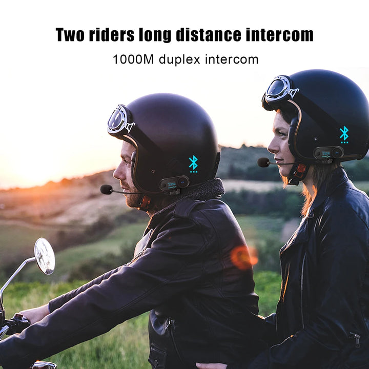 Freedconn T Com SC Bluetooth Motorcycle Intercom Helmet Headset Wireless Communication Interphone BT 5.0 Music Share 6Riders FM