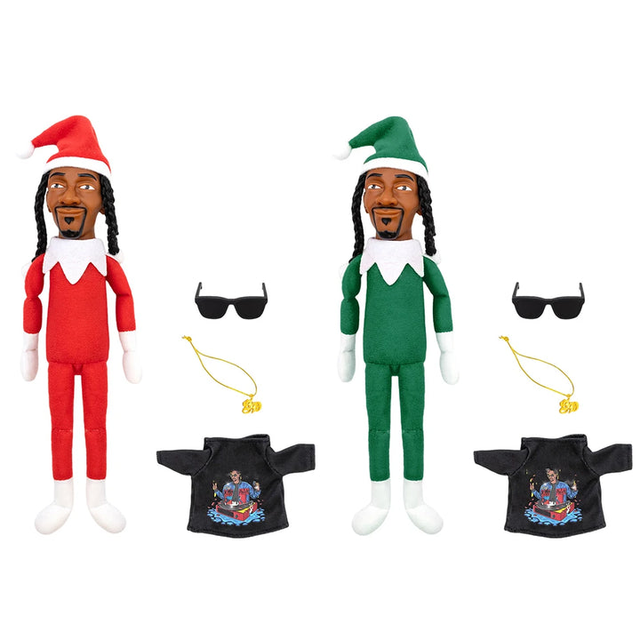Snoop on The Stoop Christmas Elf Doll Small Plush Toys Shelf Decor Christmas Ornaments Plush Doll Toy Christmas Party Home Decor