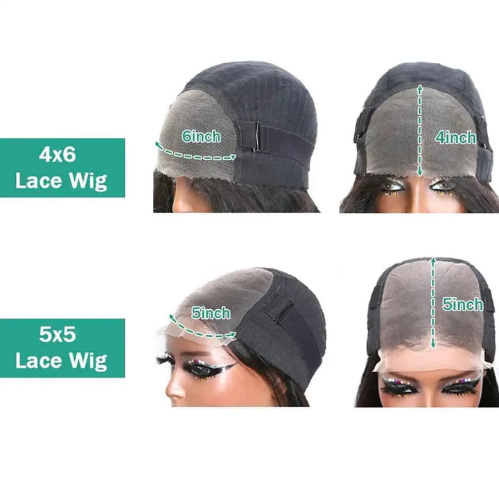 6x4 5x5 Wear and Go Glueless Wigs Human Hair HD Curly Wigs for Women Real No Glue Lace Wig Pre Cut Glueless Wig For Beginners