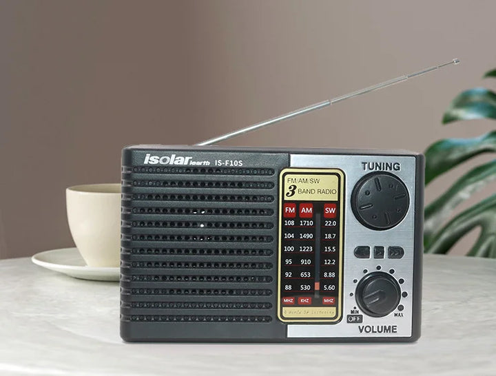 Wireless Bluetooth Speaker LED Flashlight FM AM SW Radio Solar Charging Emergency Radio Full Band High Sensitivity