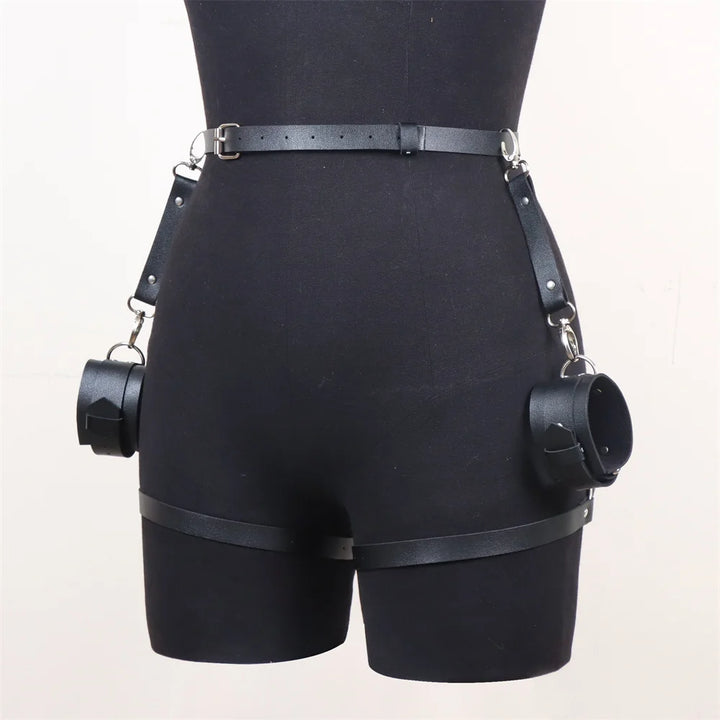 Women Harness Belt Pu Leather Lingerie Bondage Gothic Body Harness Adjustable Women's Belts Punk Clothing Accessories