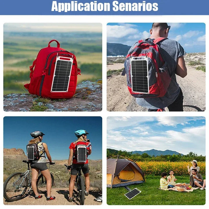 Waterproof 30W Solar Charging Panel – Portable USB Solar Power Bank for Outdoor Camping Hiking & Phone Charging