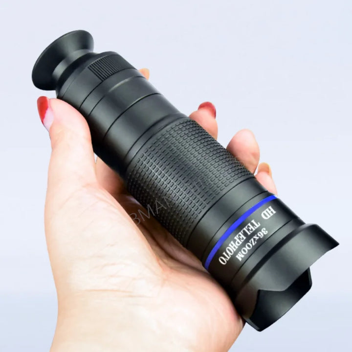 Telephoto Zoom Macro Fisheye 4-in-1 Wide-angle Lens Kit Phone Camera Lens 36X Phone Telephoto IPhone Samsung Xiaomi Huawei