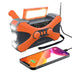 Multifunctional 10000mAh Solar Crank Radio  AM/FM/NOAA Weather Alert, Dual Stereo Speakers, Phone Charger, LED Torch & SOS Alarm