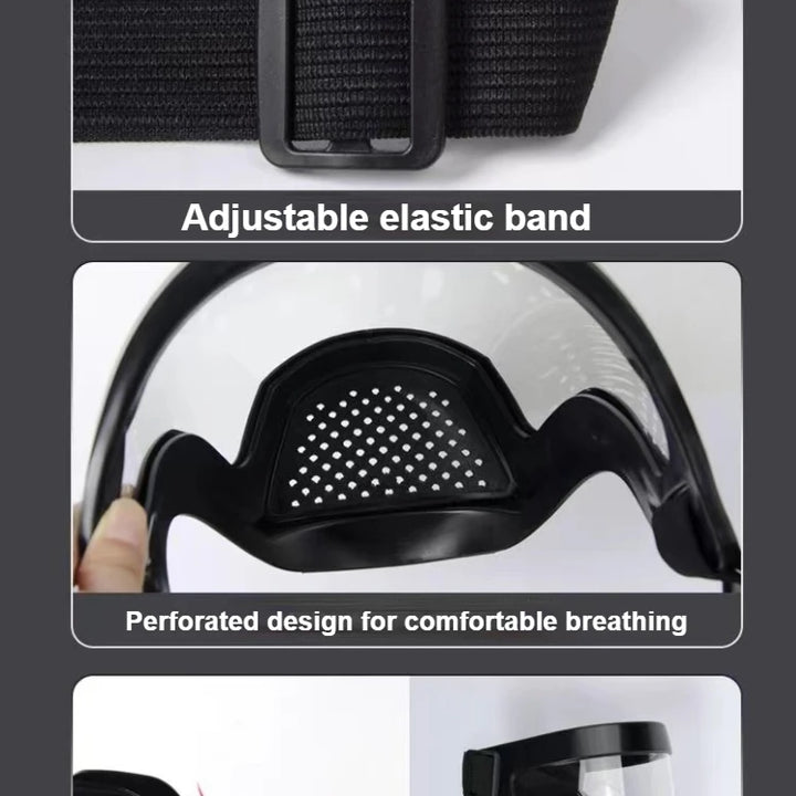 Work Protection Mask Transparent Facial Shield Transparent Facial Protector Face Protective Screen Kitchen Accessories Gadgets