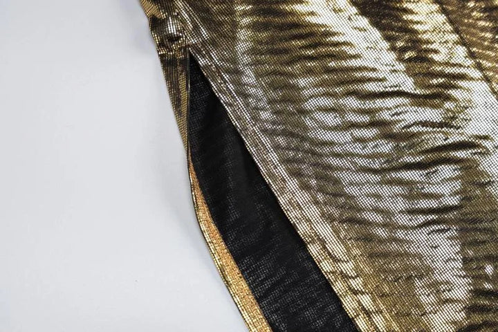 2024 Summer Clothes Bling Glitter Women Halter Mini Dress Side Slit Backless Bodycon Sexy Streetwear Party Club Festival Vestido