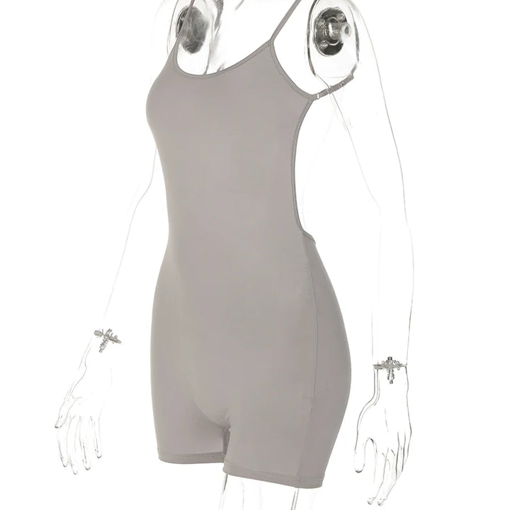 Dulzura Women Sleeveless Bodycon Basic Club Vacation Romper Playsuit 2024 Autumn Clothes Wholesale Items For Business