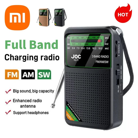 Xiaomi Full Band Radio Portable Radio Am Fm Sw Multi-function Radio Excellent Reception Transistor Radio With Loud Speaker