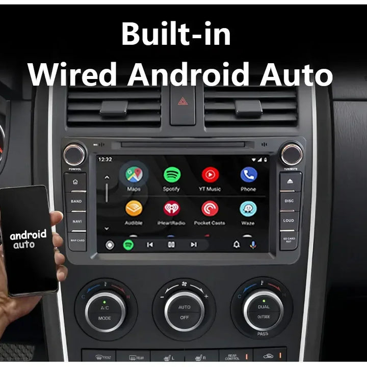 CHSTEK Car radio 8" Android 13 Wireless Carplay GPS Car android Player Wifi multimedia For Mazda CX9 CX-9 TB 2006-2016 Qualcomm