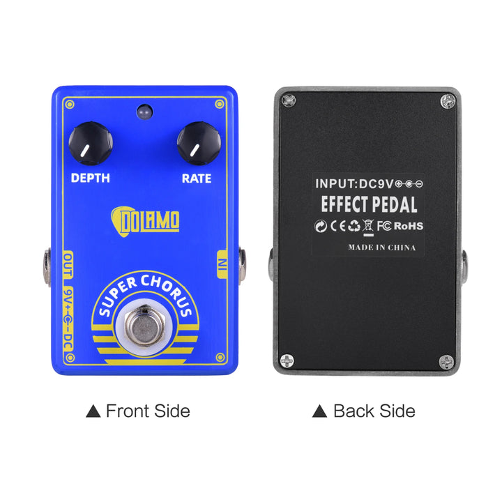 Dolamo D-3 Super Chorus Guitar Effect Pedal Chorus Pedal with True Bypass for Electric Guitar