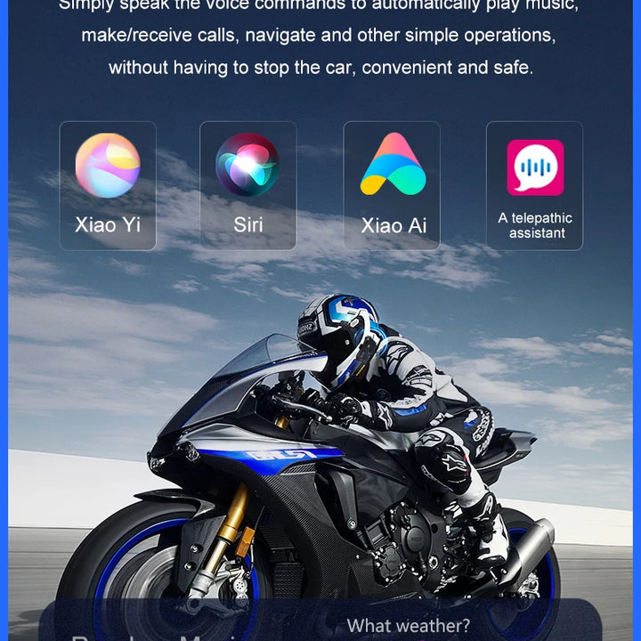 Y10 Motorcycle Helmet Bluetooth Headset 2000Mah Super Long Standby Wireless Hands-free Waterproof Motorbike Earphone