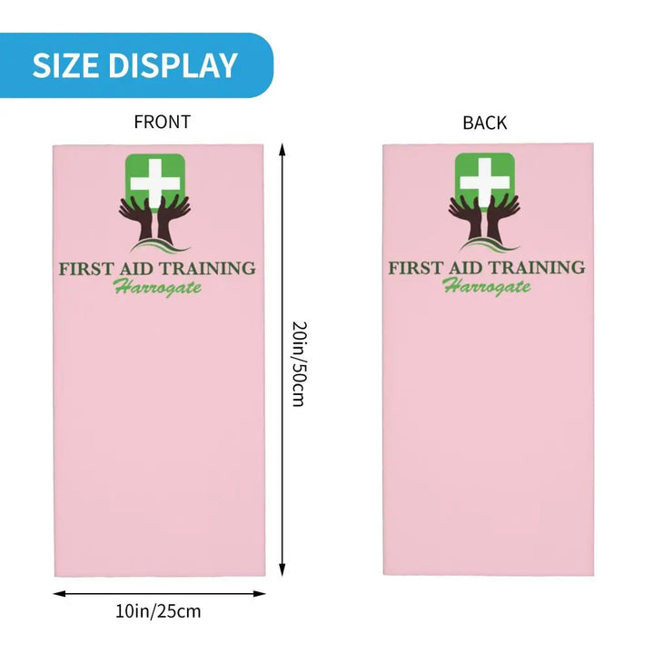 Custom Nursing Pattern Nurse Bandana Neck Gaiter for Ski Cycling Women Men Wrap Scarf Health Care Headband Warmer