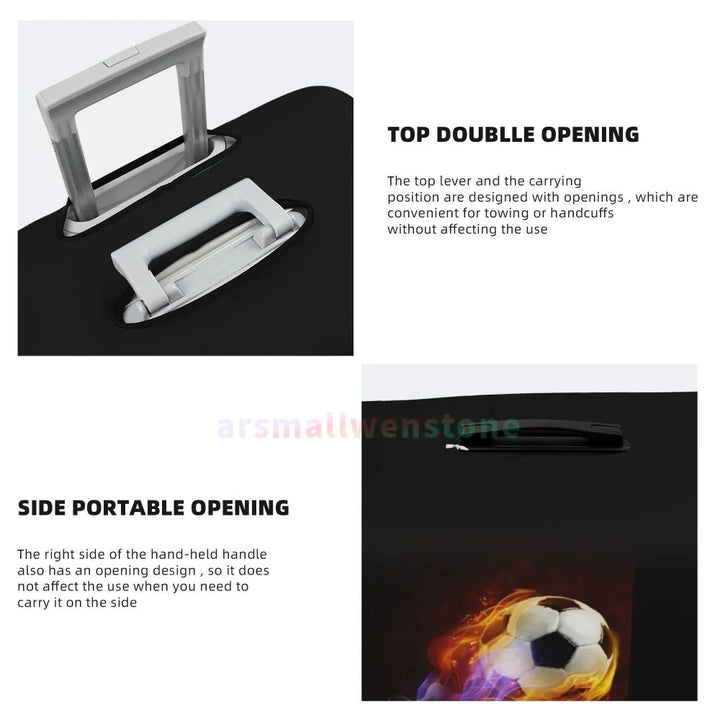 Football Luggage Cover Suitcase Protector Thicken Elasticity Dust Covered Anti-scratch Protective Case 18-32 Inch