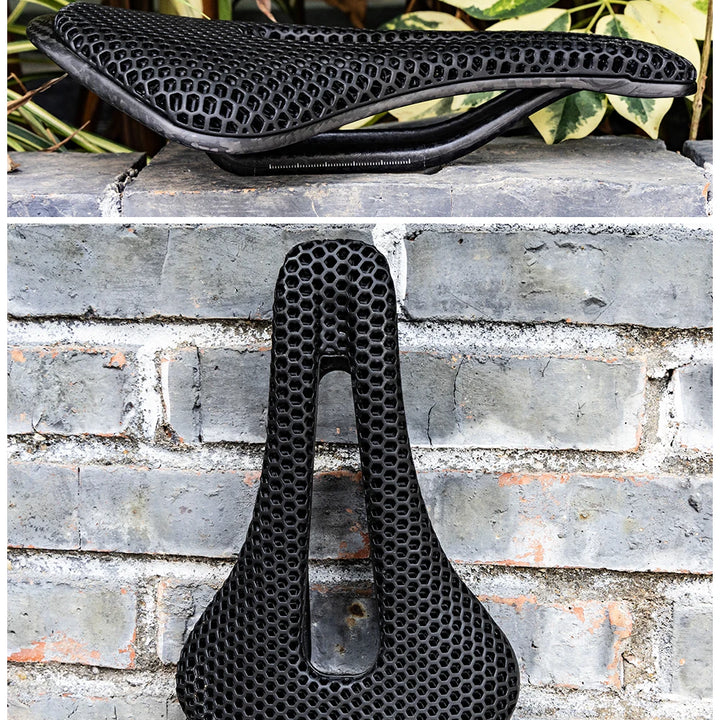 2024 RYET 3D Printed Saddle Ultralight Hollow Comfortable Full Carbon MTB Road Racing Bike Cycling Seat Bicycle Cushion Parts