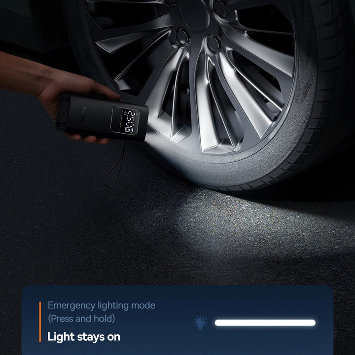 Baseus Wireless Air Pump Portable Air Compressor Smart Digital Electric Car Air Pump for Car Motorcycle Bicycle Inflator Pump