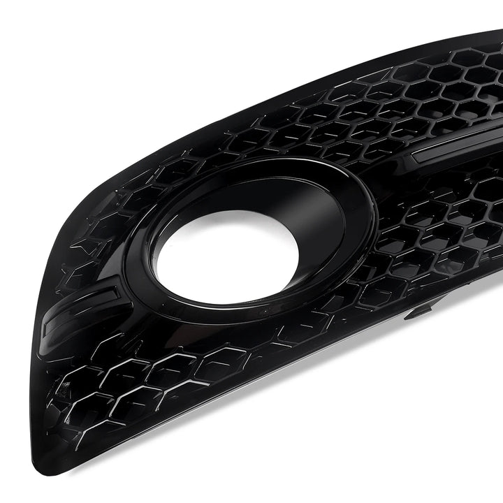 1Pair Black Honeycomb Fog Light Cover Grille for Audi Q5 8R 2009-2012 SQ5 Style