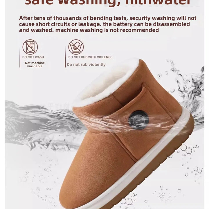 Winter New Men's and Women's Snow Boots Artificial Heating Technology Three Adjustable Outdoor Warm and Cold Charging Treasure