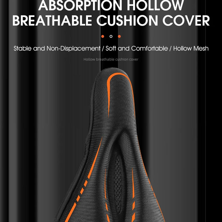 WEST BIKING Bicycle Saddle Cover Silicone Shockproof Bike Cushion Cover Breathable Rebound Bike Seat Cover Cycling Accessories