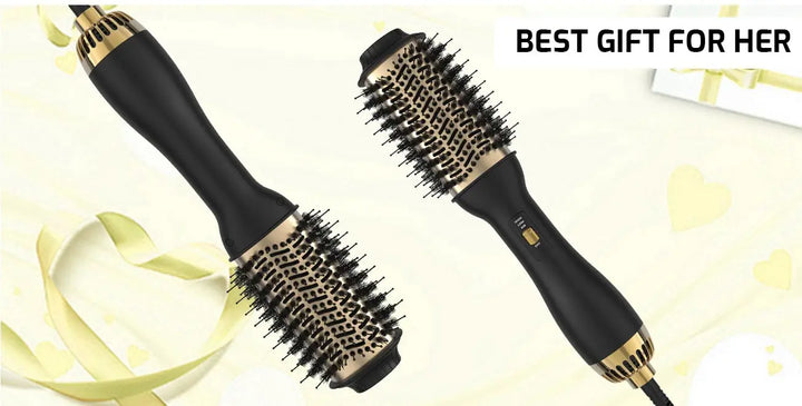 LISAPRO 4 IN 1 Hot Air Brush One-Step Hair Dryer And Volumizer Styler and Dryer Blow Dryer Brush Professional 1000W Hair Dryers