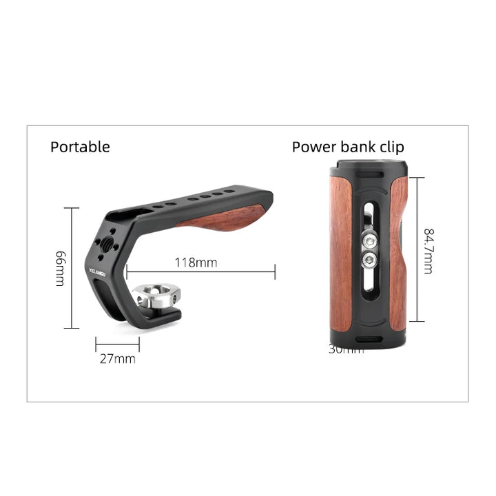YELANGU Universal Smartphone Video Rig Phone Cage Handle For iPhone Android Handheld Stabilizer Accessories for Cell Phone