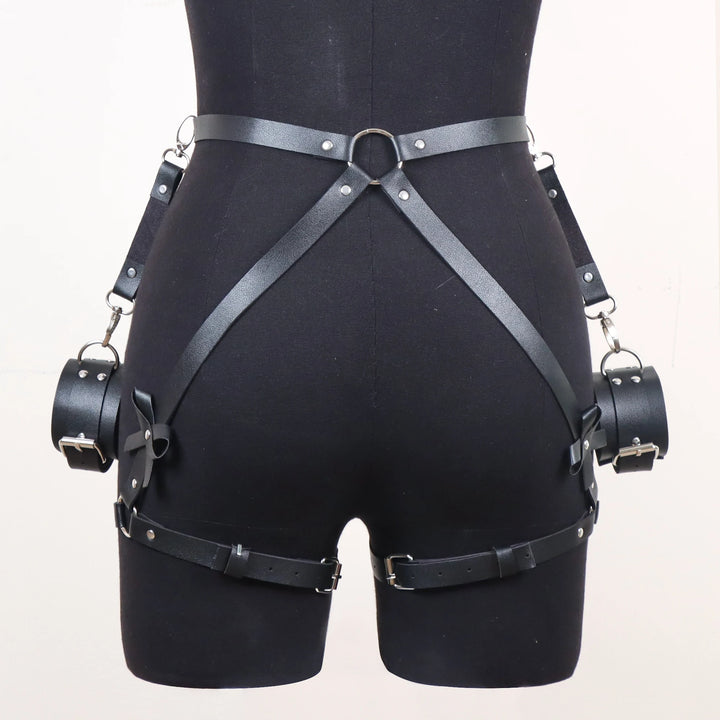 Women Harness Belt Pu Leather Lingerie Bondage Gothic Body Harness Adjustable Women's Belts Punk Clothing Accessories