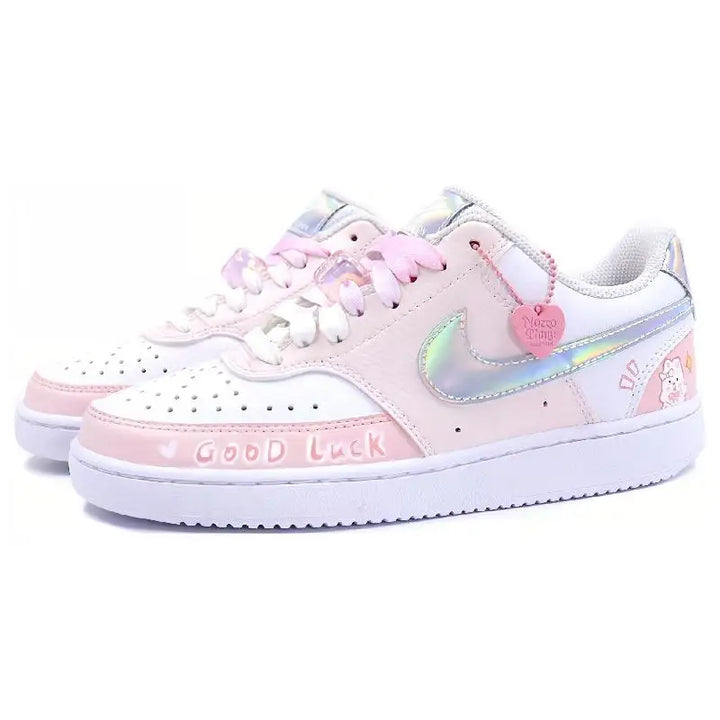 【Customize】Nike Court Vision 1 Skateboarding Shoes Women's Sneakers shoes CW5596-100