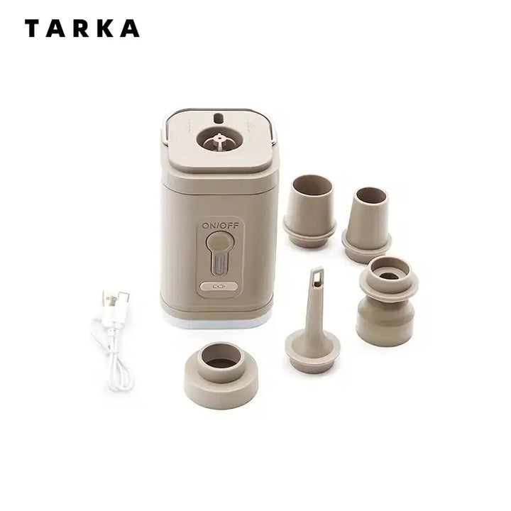 TARKA Camping Portable Electric Air Pump  Wireless Air Compressor Inflator Deflator Pumps Air Cushions Beds Boat Swimming Ring